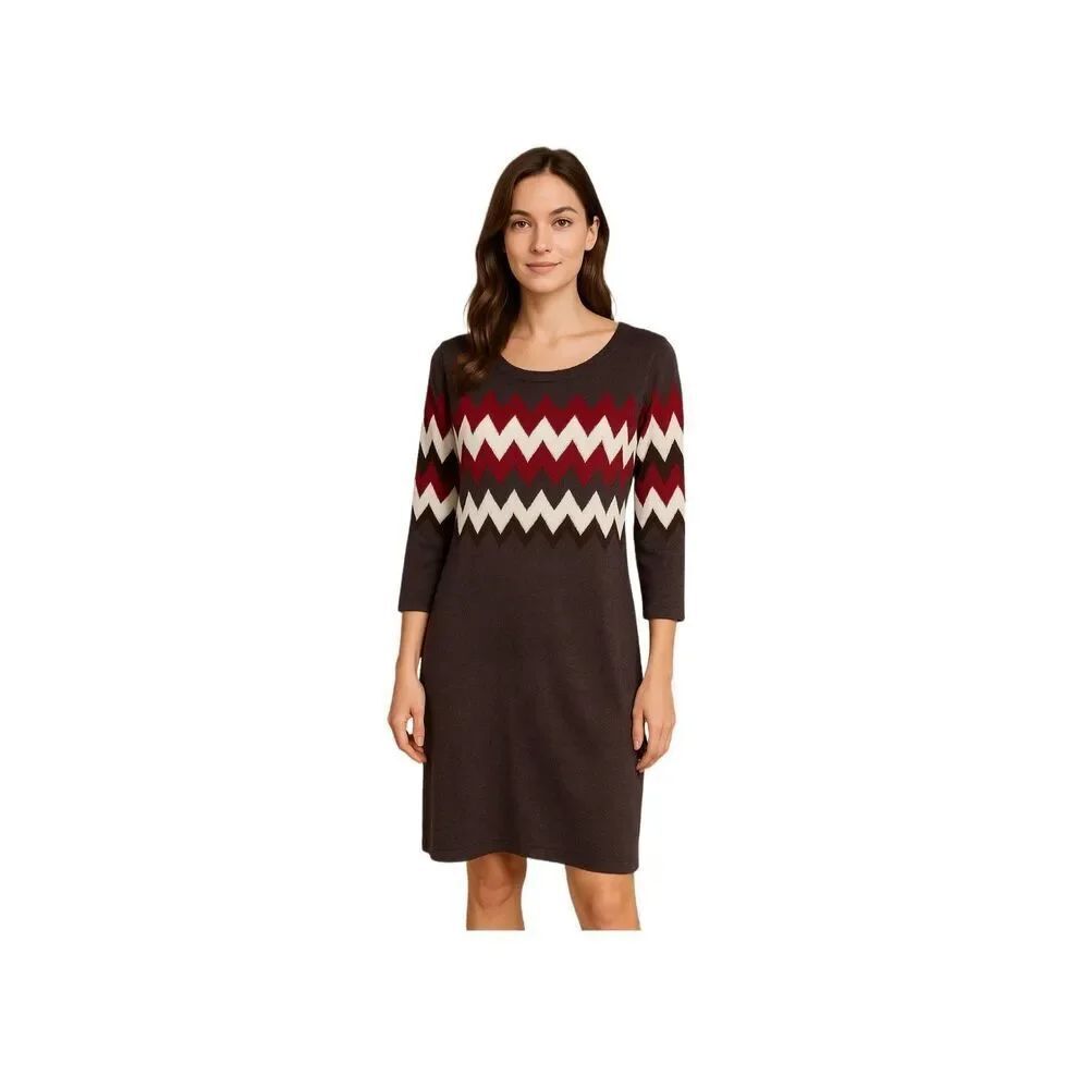 Sandra Darren size M Aztec print sweater dress.